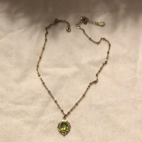 2028 Jewelry - 2028 faux emerald gold tone necklace 2028 Jewelry - 2028 faux emerald gold tone necklace